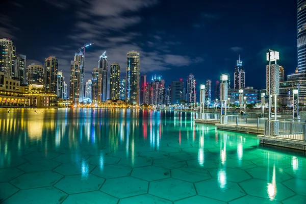 Dubai downtown. East, United Arab Emirates architecture — Stock Photo, Image