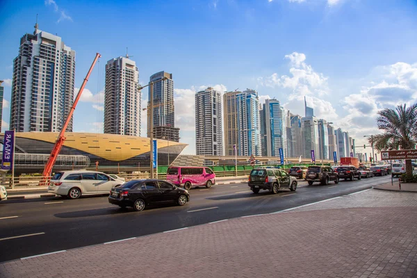 Strada di Dubai sheikh zayed — Foto Stock