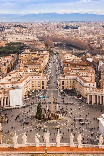 Rome, Włochy. placu Piotra w Watykanie — Zdjęcie stockowe