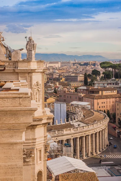 Rome, Włochy. placu Piotra w Watykanie — Zdjęcie stockowe