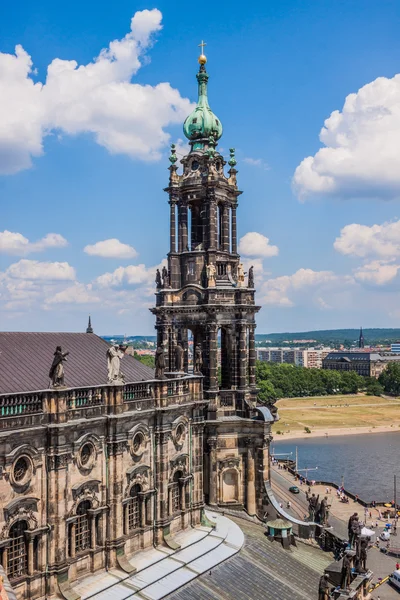 Panorama av Dresden, Tyskland – stockfoto