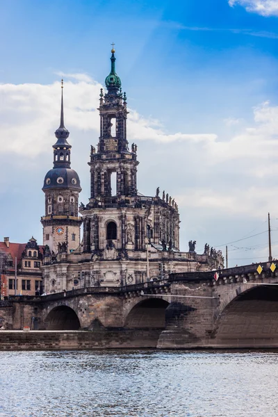 Panorama af Dresden, Tyskland - Stock-foto