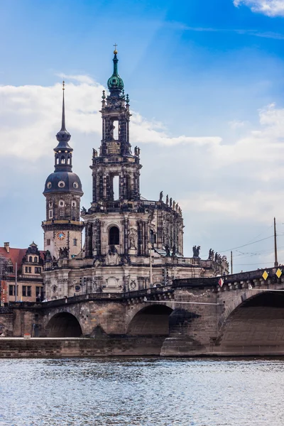 Panorama z dresden, Německo — Stock fotografie