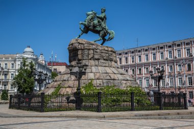 Hetman bogdan khmelnitsky heykeli Kiev, Ukrayna