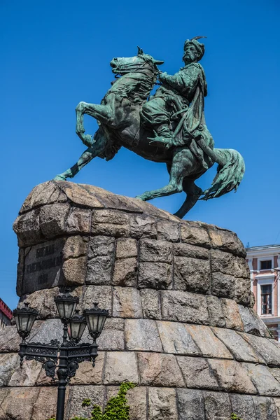 Hetman bogdan Chmielnicki pomnik w Kijowie, Ukraina — Zdjęcie stockowe