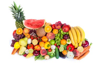 taze sebze ve meyvelerin büyük grup