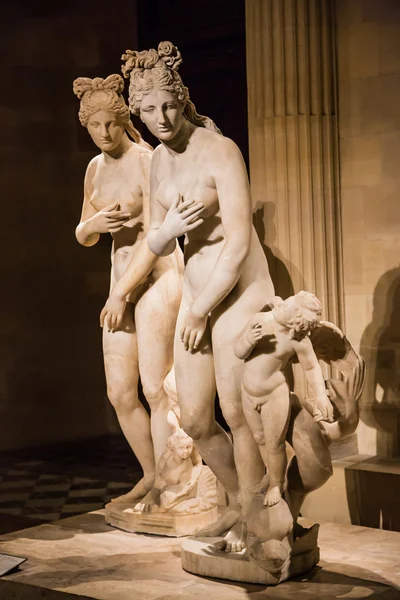 Statues at the Louvre, Paris, France — Stock Photo, Image