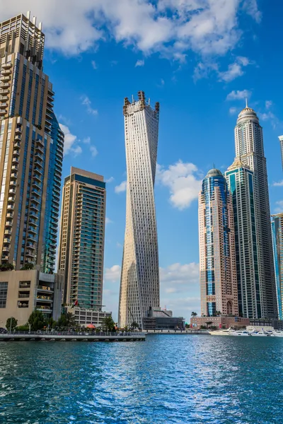 Část Dubai marina, Spojené arabské emiráty — Stock fotografie