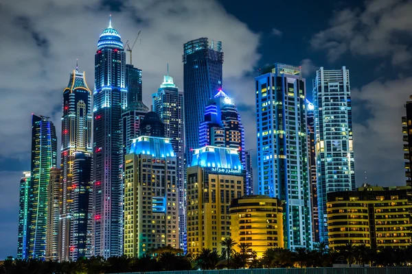 Část Dubai marina, Spojené arabské emiráty — Stock fotografie