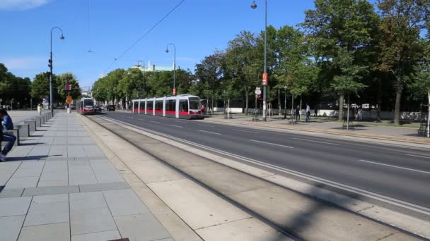 Wenen tram netwerk — Stockvideo