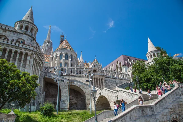 Eurtopa, Hungary, Budapest, Fishermen's Bastion. One of the land — Stock Photo, Image