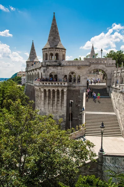 Eurtopa, Hungary, Budapest, Fishermen's Bastion. One of the land — Stock Photo, Image