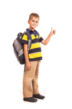 Öğrenci kitap üzerinde oturuyor. okula dönüş