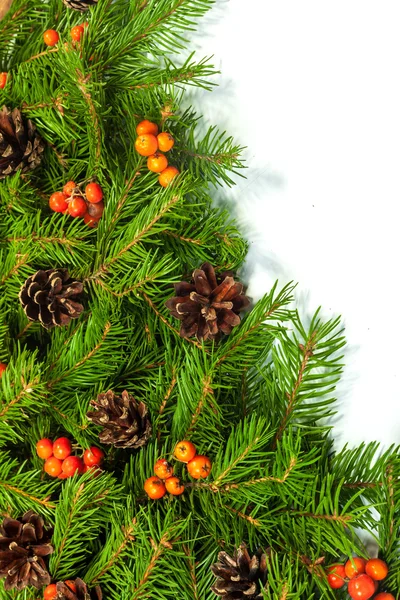 Weihnachtlicher Hintergrund. Rahmenwerk für Vorabend — Stockfoto