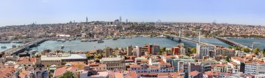 galata Kulesi İstanbul panoramik manzara. Türkiye