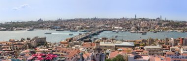 galata Kulesi İstanbul panoramik manzara. Türkiye