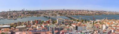 galata Kulesi İstanbul panoramik manzara. Türkiye