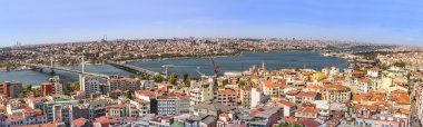 galata Kulesi İstanbul panoramik manzara. Türkiye