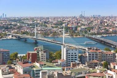 galata Kulesi İstanbul panoramik manzara. Türkiye