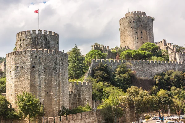 Zamek rumelian znany również jako zamek średniowieczny gród Europy — Zdjęcie stockowe