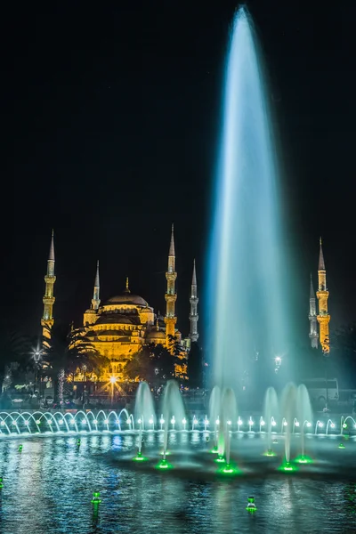 苏丹艾哈迈德清真寺 （蓝色清真寺），伊斯坦布尔，土耳其 — 图库照片