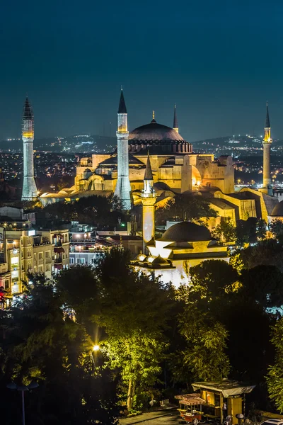 アヤソフィアの景色夕方イスタンブール、トルコでソフィア — ストック写真