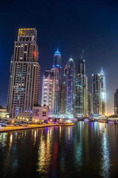 Dubai Marina paisaje urbano, Emiratos Árabes Unidos —  Fotos de Stock