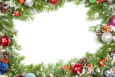 Noel arkaplanı. Eve çerçevesi