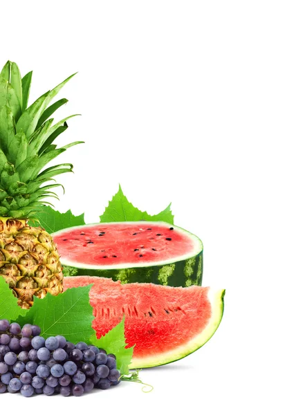 Kleurrijke gezond vers fruit. — Stockfoto