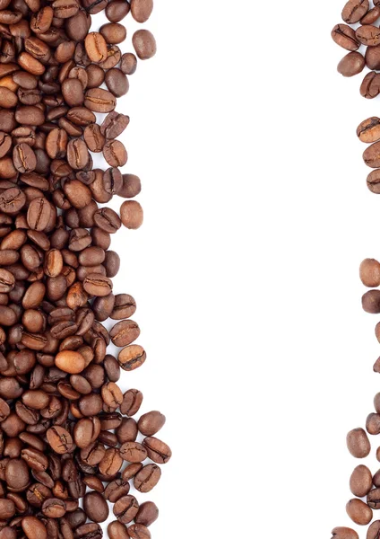 Granos de café tostados marrón — Foto de Stock