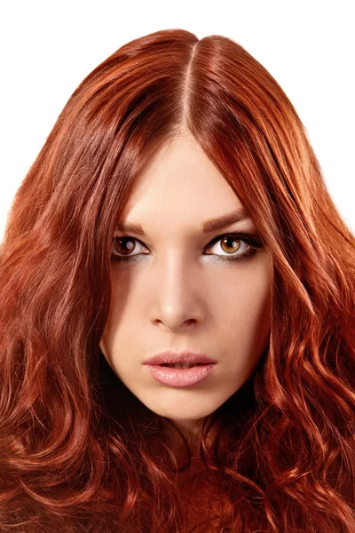 Young woman with red hair — Stock Photo, Image