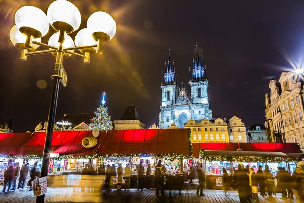 Rynek starego miasta w Pradze — Zdjęcie stockowe