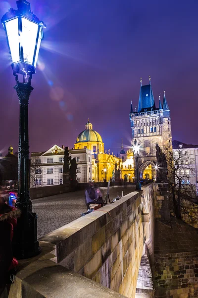 Карловы или Карлов мост в Праге — стоковое фото