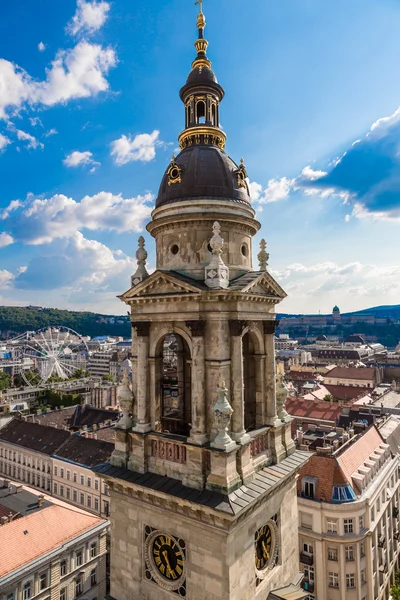 Θέα στη Βουδαπέστη από την κορυφή του Αγίου Στεφάνου Βασιλική — Φωτογραφία Αρχείου