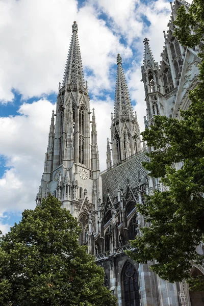 유명한 Votivkirche, 봉헌 교회 — 스톡 사진