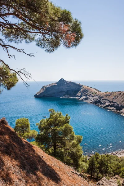 Praia de Sudak. Mar Negro, Ucrânia — Fotografia de Stock