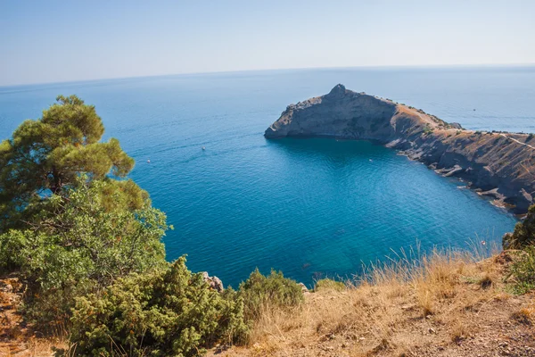 Sudak beach. Black Sea, Ukraine — Stock Photo, Image