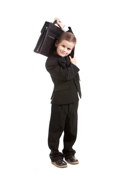 Pojke i en kostym — Stockfoto