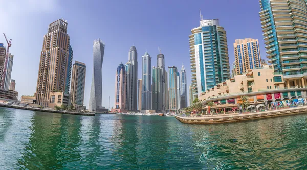 Dubai Marina paisaje urbano — Foto de Stock