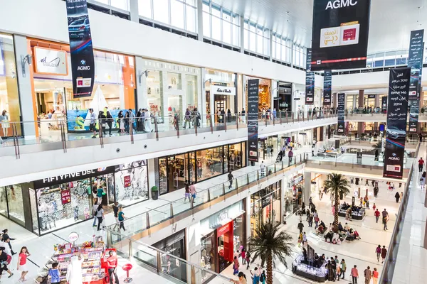 Vista interior do Dubai Mall — Fotografia de Stock