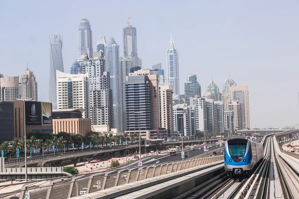 Dubai metro jernbane - Stock-foto