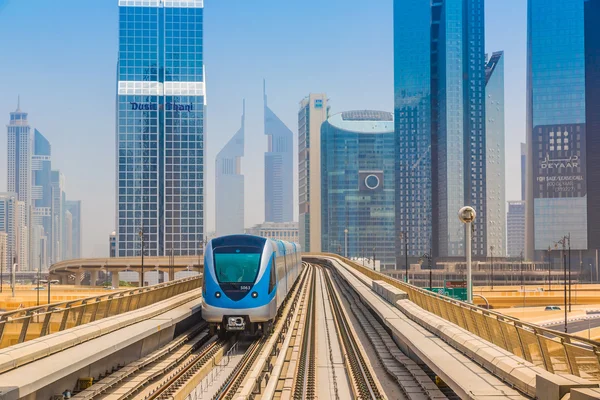 Dubai metro spoorweg — Stockfoto