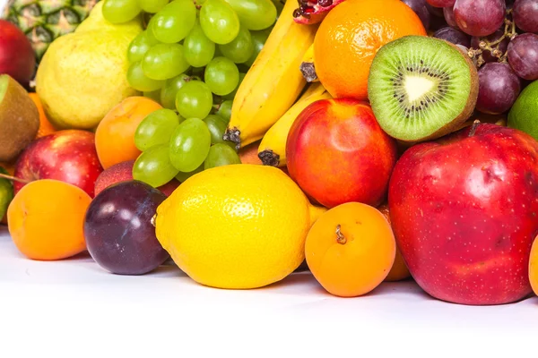 Enorme grupo de frutas frescas — Fotografia de Stock