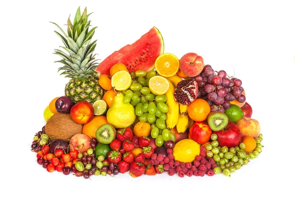 Enorme gruppo di frutta fresca — Foto Stock