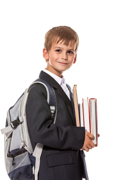 Boy holding books — Stock Photo, Image