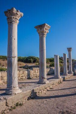 Antik Yunan koloni khersones kalıntıları
