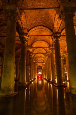 Underground Basilica Cistern (Yerebatan Sarnici) in Istanbul clipart