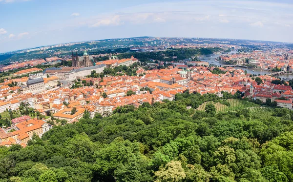 Cityscape of Prague city. Panoramic view — Stock Photo, Image