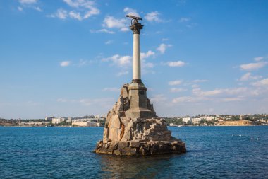 Monument to the scuttled ships in Sevastopol clipart