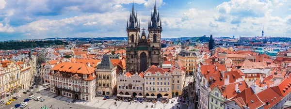 Prag, Eski kasaba meydanı — Stok fotoğraf